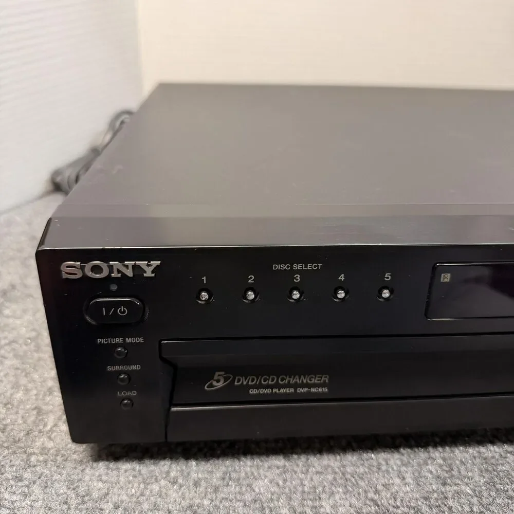 Sony DVD CD Player Black DVP-NC615 5 Disc Changer Coax S-Video Parts Repair